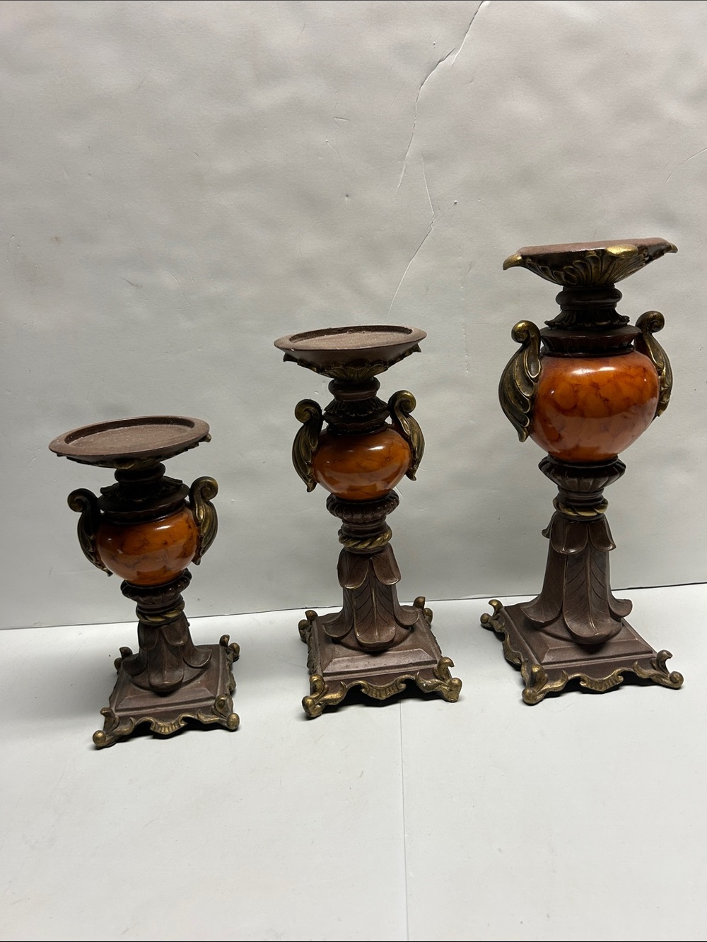 Regency style candle holders